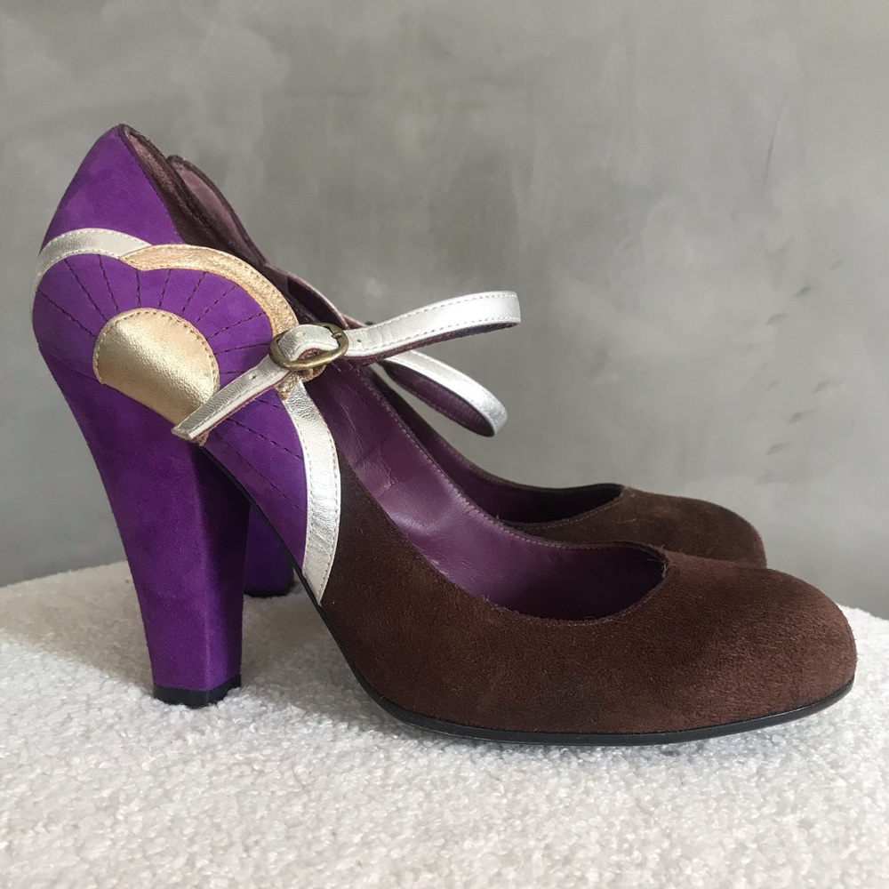 MARC JACOBS Rare Archive Mod Suede Heels